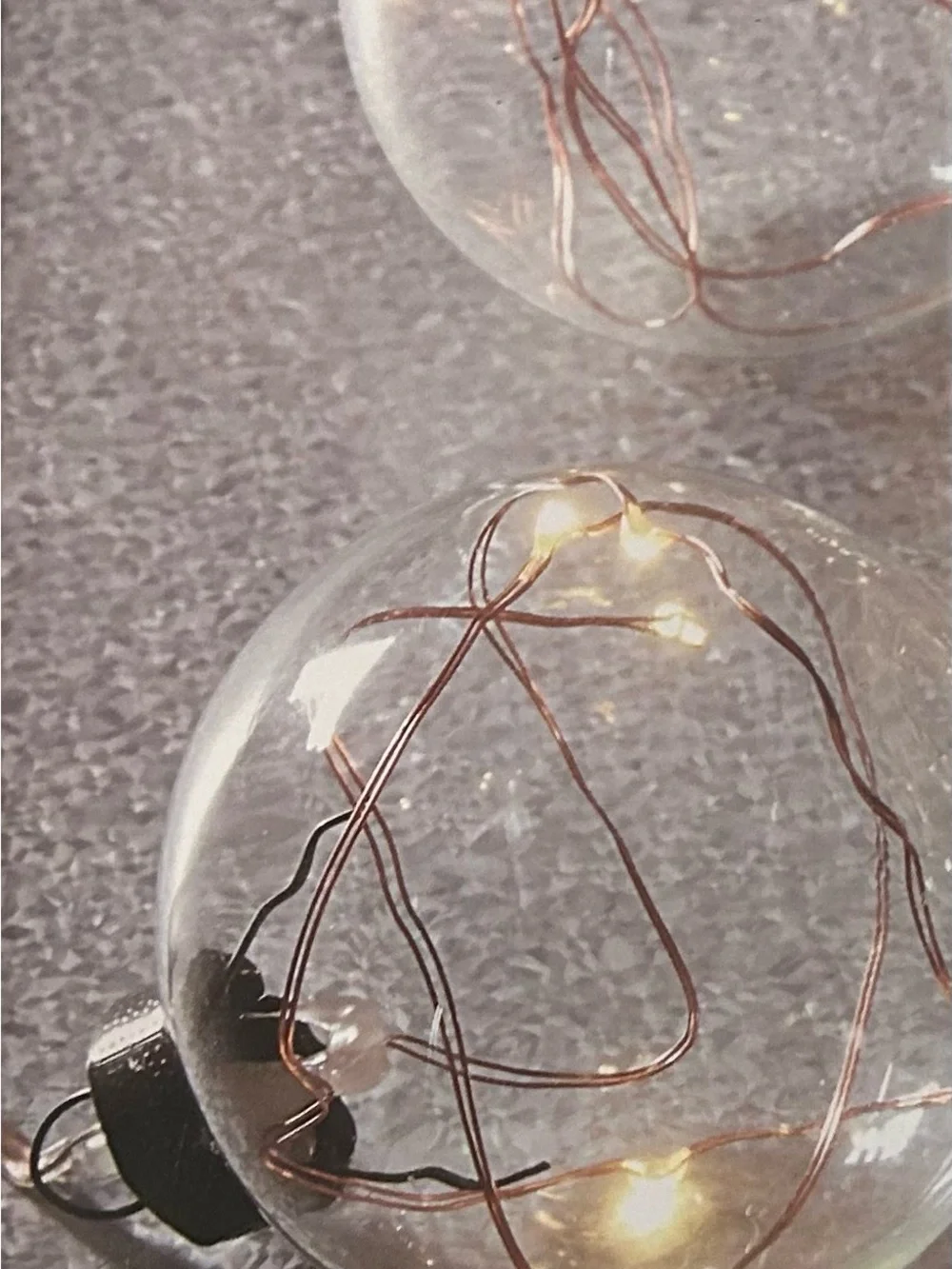Ashland Clear Globe String Lights with Warm White LEDs, Set of 4